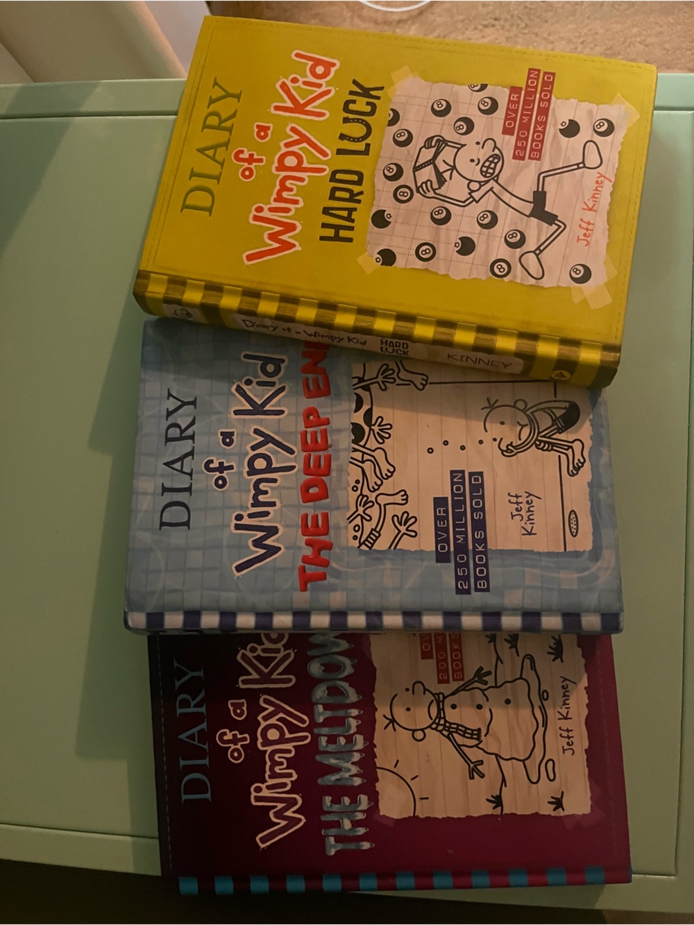 Diary of a Wimpy Kid Boxed Set - Yellow, Blue, Purple Covers